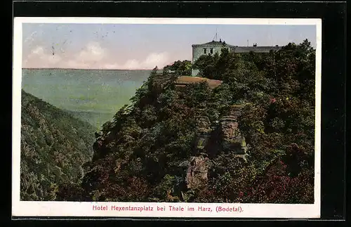AK Thale / Harz, Hotel Hexentanzplatz