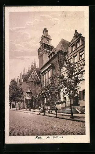 AK Zeitz, am Rathaus