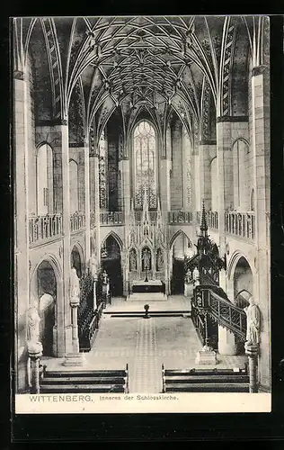 AK Wittenberg, Inneres der Schlosskirche