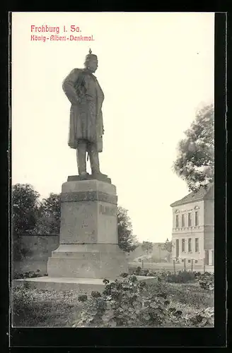 AK Frohburg i. Sa., König Albert-Denkmal