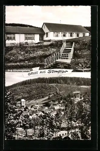 AK Somplar, Gasthof-Pension Gerlach, Totalansicht