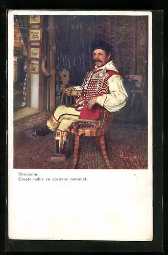 AK Slunjanin, Croate noble en costume national
