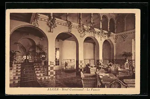 AK Alger, Hotel Continental, Le Fumoir