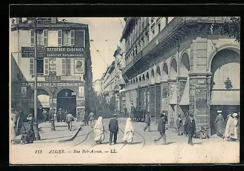 AK Alger, Rue Bab-Azoun
