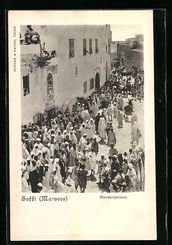 AK Saffi, Strassenszene im Ortskern