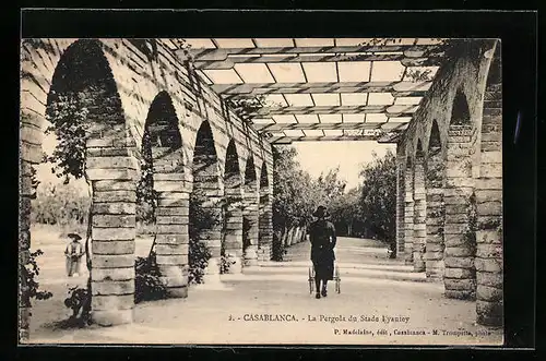 AK Casablanca, La Pergola du Stade Lyautey