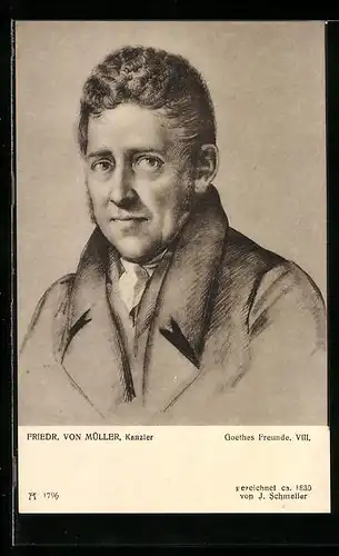 AK Porträt von Kanzler Friedrich von Müller