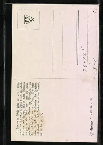 Künstler-AK Oskar Herrfurth: Märchen vom Marienkind