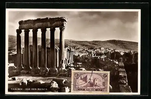 AK Baalbek, Vue des Ruines