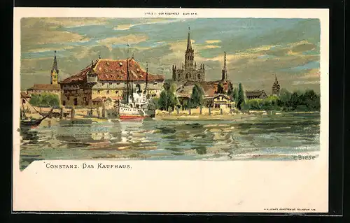 Künstler-AK Carl Biese: Konstanz, Das Kaufhaus