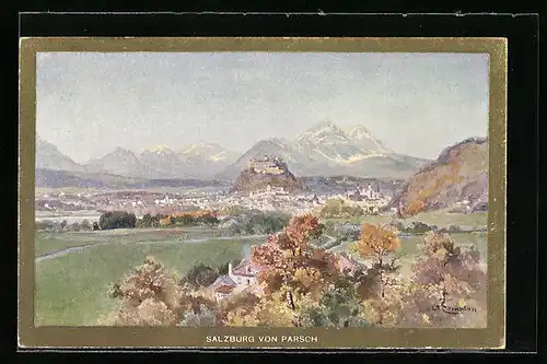 Künstler-AK Edward Theodore Compton: Salzburg von Parsch