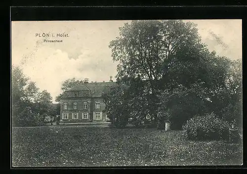 AK Plön i. Holst., Blick auf ein Wohnhaus
