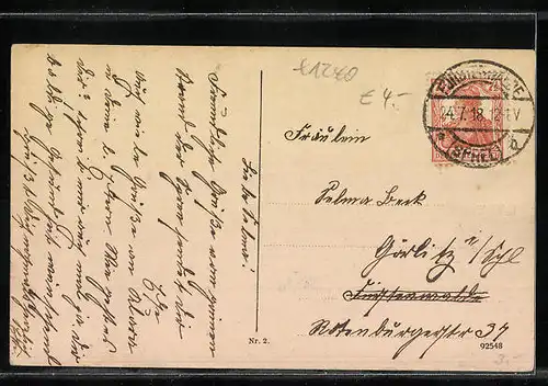 AK Fürstenwalde, Dampfer im Hafen