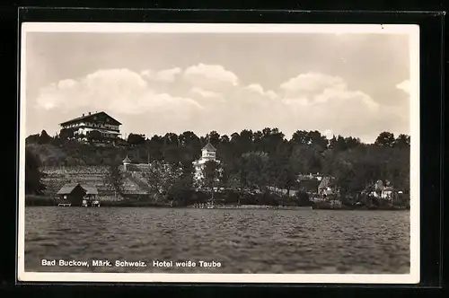 AK Bad Buckow /Märk. Schweiz, Hotel weisse Taube