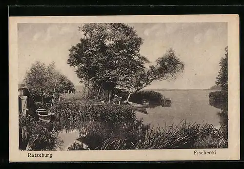 AK Ratzeburg, Fischerei idyllisch am See gelegen