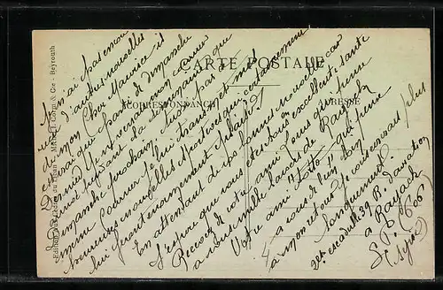 AK Beyrouth, Vue générale côté Minet-el-Hossa