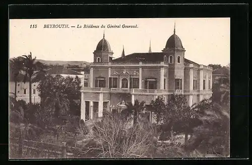 AK Beyrouth, La Résidence du Général Gouraud