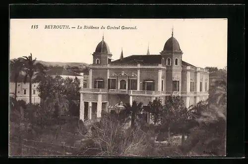 AK Beyrouth, La Résidence du Général Gouraud