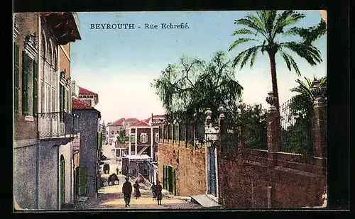 AK Beyrouth, Rue Echrefié, Strassenpartie