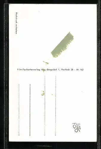 AK Schauspielerin Winnie Markus mit freundlichem Lächeln, mit original Autograph