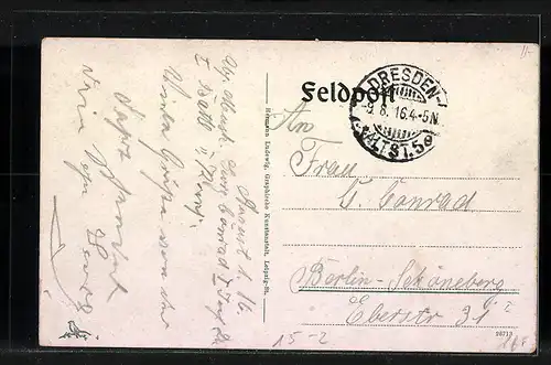 AK Leipzig, Neues Rathaus mit Zeppelin