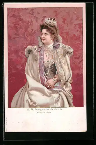 AK Marguerite de Savoie, Königin von Italien