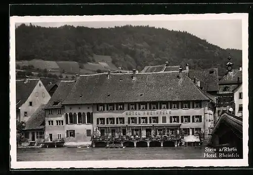 AK Stein a. Rhein, Hotel Rheinfels am Ufer