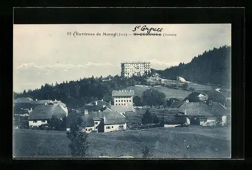 AK Saint-Cergue, Totalansicht der Gemeinde