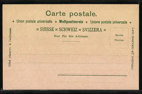 Lithographie Chillon, Bonnivard`s Befreiung, Historische Postkarte der Schweiz