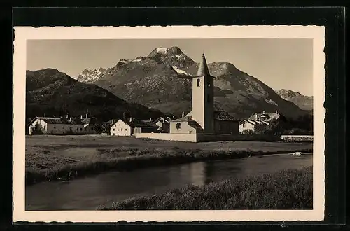 AK Sils-Baselgia, Blick auf Piz della Margna