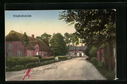 AK Friedrichsholm, Strassenpartie im Ortskern