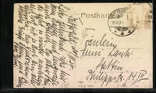 AK Bitterfeld, Partie an der Binnengärten-Strasse