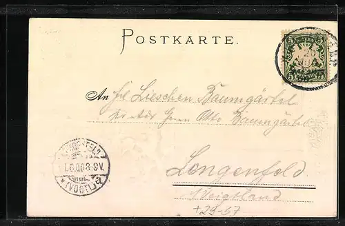 Passepartout-Lithographie München, Karlsplatz, Wappen