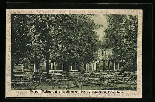 AK Bad Elmen, Kurpark Restaurant Villa Bismarck, Inh. R. Schumann