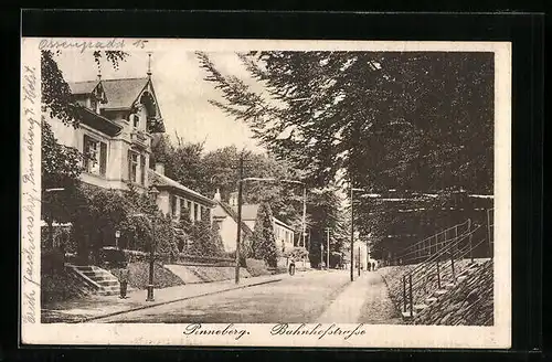 AK Pinneberg, Ortspartie mit der Bahnhofstrasse