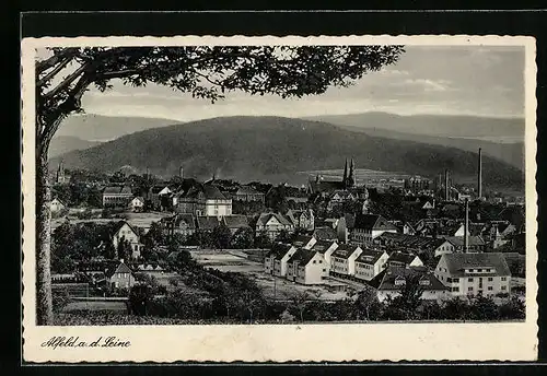 AK Alfeld a. d. Leine, Teilansicht mit Kirche