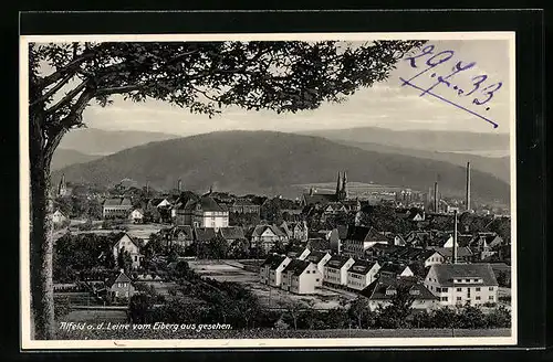 AK Alfeld a. d. Leine, Teilansicht vom Eiberg aus gesehen