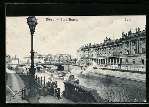 AK Berlin, Burgstrasse mit Börse