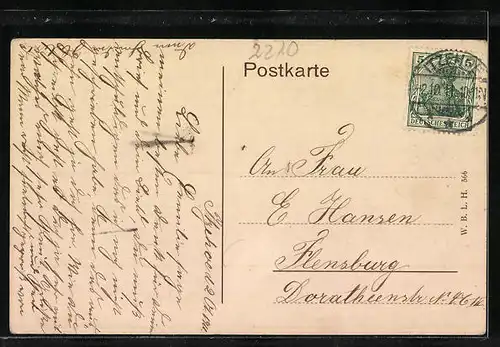 AK Itzehoe, Klosterhof mit Denkmal