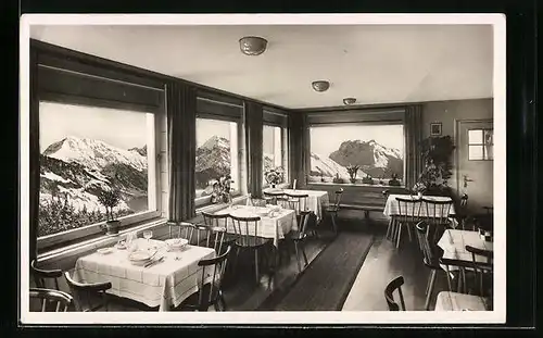 AK Fischen /Allgäu, Berghotel mit Cafe-Terrasse in Maderalm