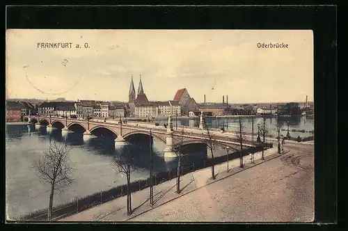 AK Frankfurt a. O., Oderbrücke