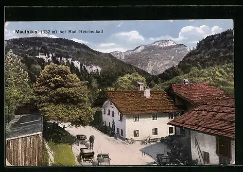 AK Bad Reichenhall, Mauthäusl aus der Vogelschau