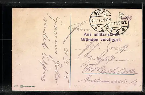 AK Friedrichroda, Wilhelmsplatz