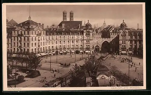 AK München, Karlsplatz-Rondell