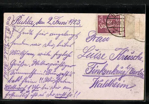 AK Ruhla, Mitte vom Ort