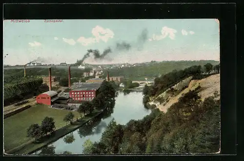 AK Mittweida, Blick in das Zschopautal
