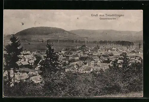 AK Treuchtlingen, Gesamtansicht aus der Vogelschau