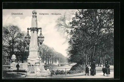 AK Düsseldorf, Stadtgraben-Königsallee