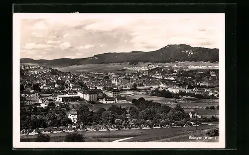 AK Ebingen, Totalansicht aus der Vogelschau