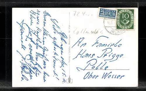 AK Ebingen, Totalansicht aus der Vogelschau